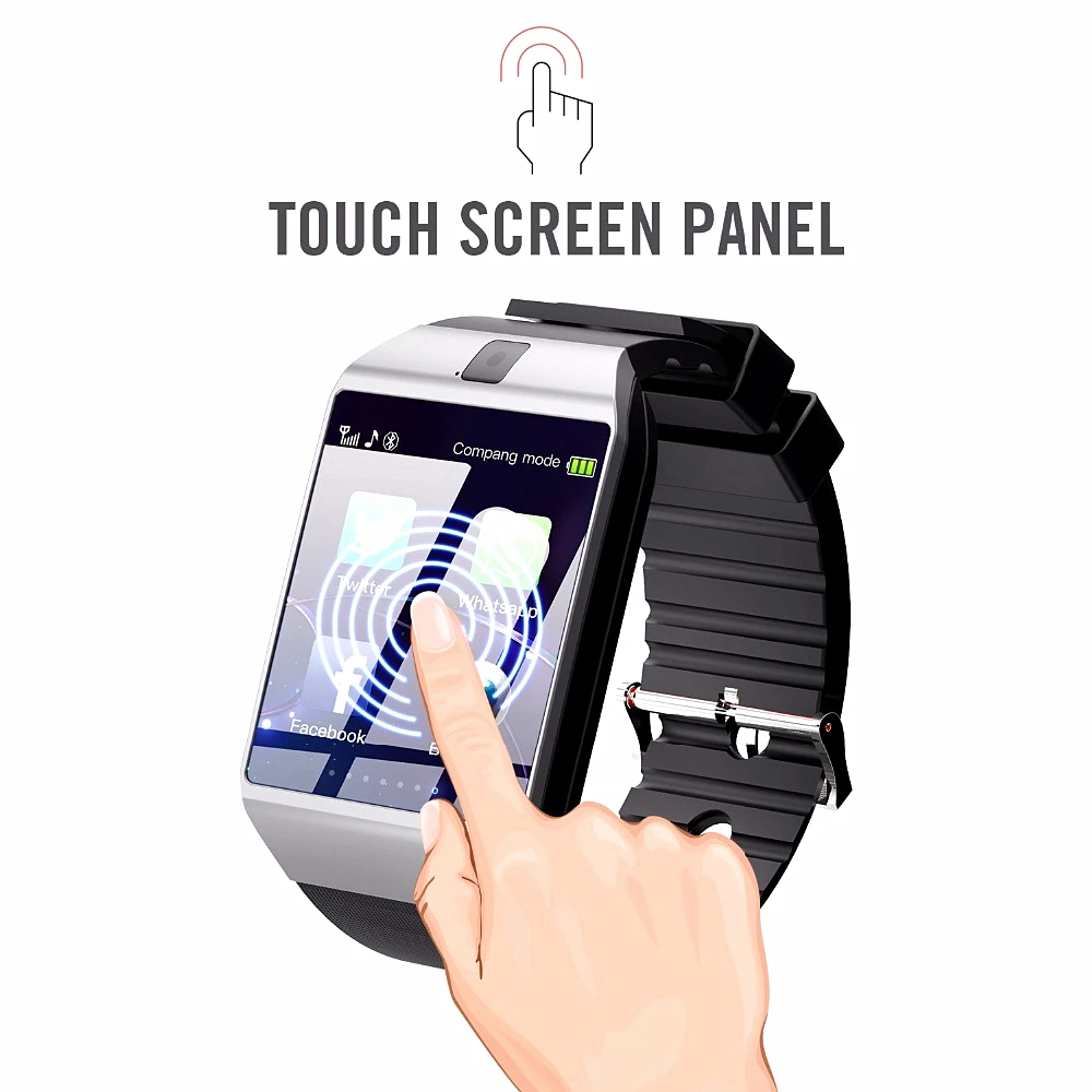 bluetooth smart watch dz09 support sim tf card camera wristwatch phone call smart watch for android ios support multi language free global shipping