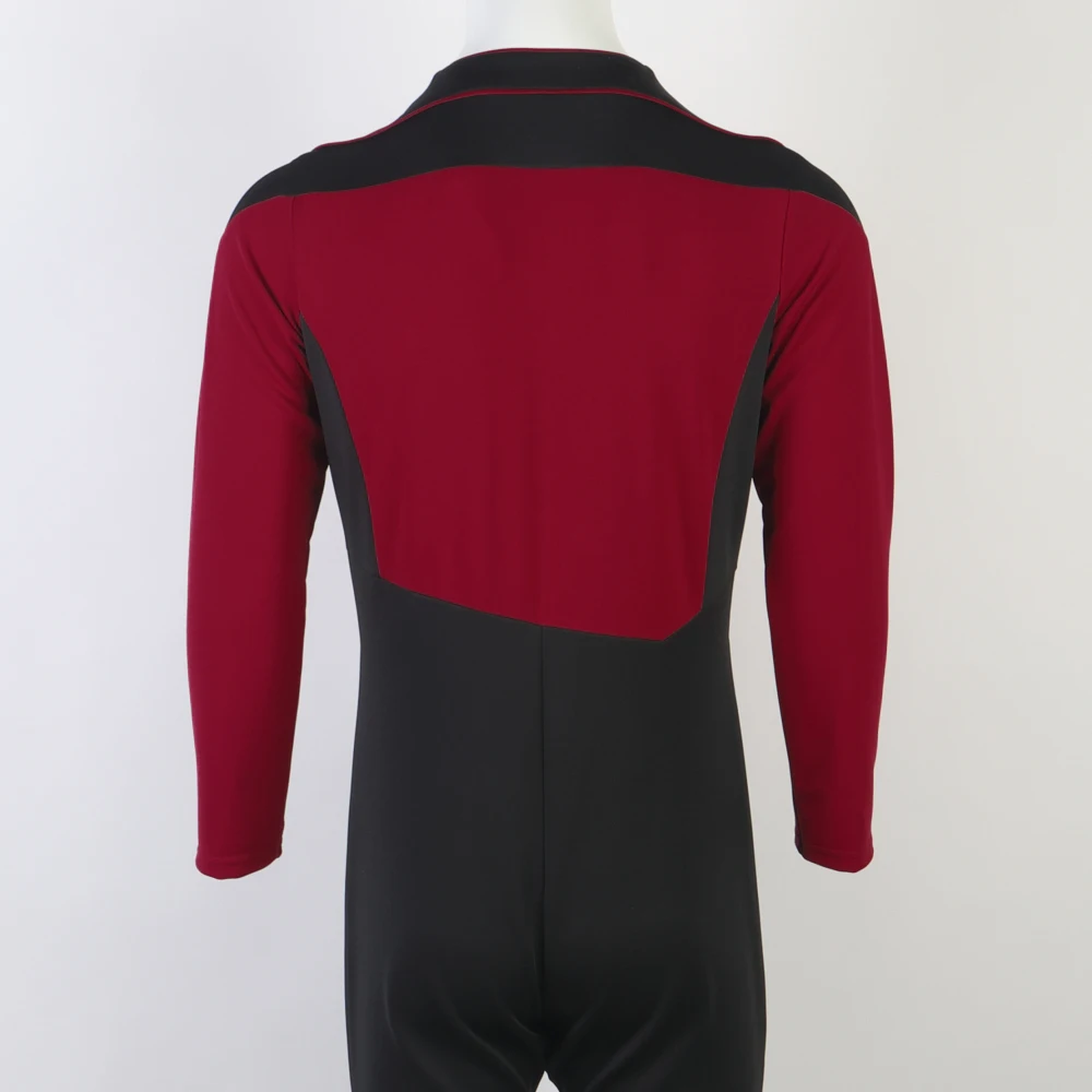 Star The Next Generation Trek Costume JL Picard Red Starfleet Uniforms TNG Gold Jumpsuit ST Halloween Men Prop | Тематическая