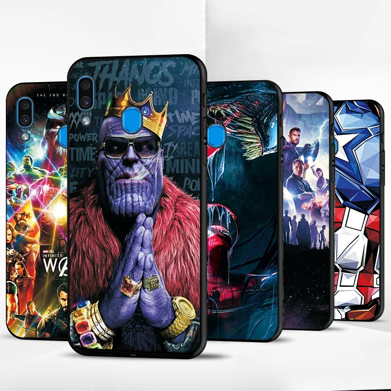 Joker Deadpool Case For Samsung A10 A20E A30 A40 A60 A50 A70 Cover A70S A50S A30S A2Core Black TPU Phone |
