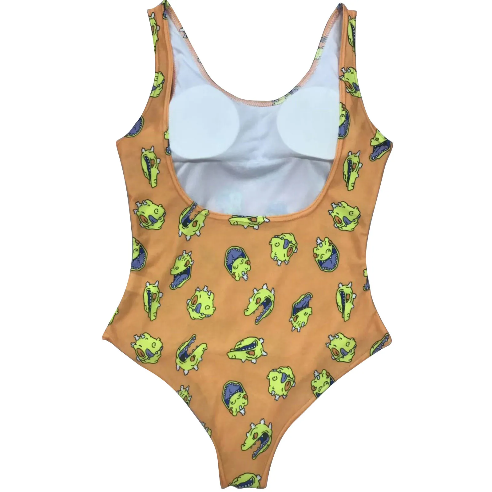 

Hot! One-piece Swimsuit 2021 Summer Women's Push-Up All-In-One Beachwear Printed Halter Swimsuit Swimwear S-XL