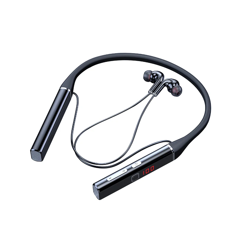 Беспроводные спортивные наушники Bluetooth со светодиодным дисплеем