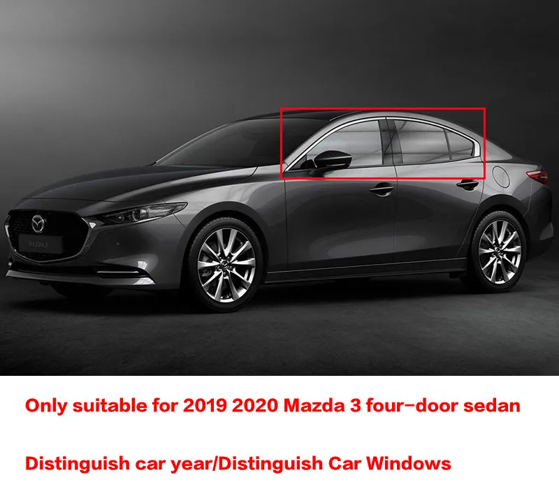 CEYUSOT для Mazda 3, оконный козырек, седан, оконные боковины, защита от солнца и дождя, Мазда 3, Axela, 4 шт., защита, внешние аксессуары