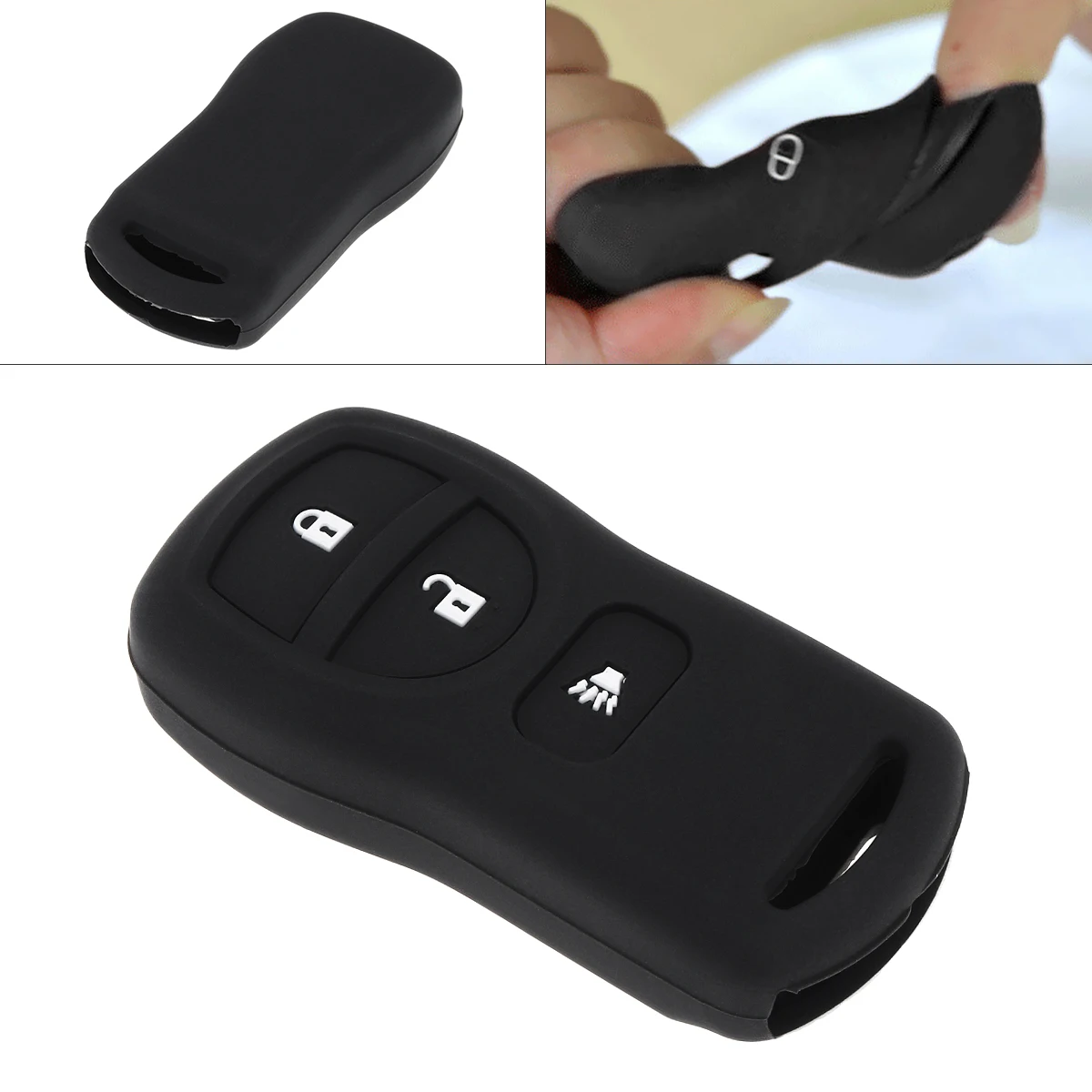 3 кнопки силиконовый чехол для ключей от машины протектор держатель подходит