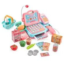 Игрушечная касса Развивающие детские игрушки со сканером звуковой калькулятор для детей игрушки для малышей для детей