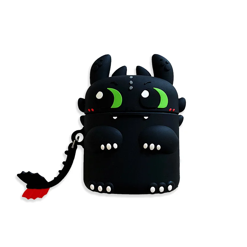 3D милый мультяшный ночник Fury Мягкий силиконовый чехол для наушников Apple Airpods 1/2 чехол Чехол беспроводной Bluetooth наушники чехол