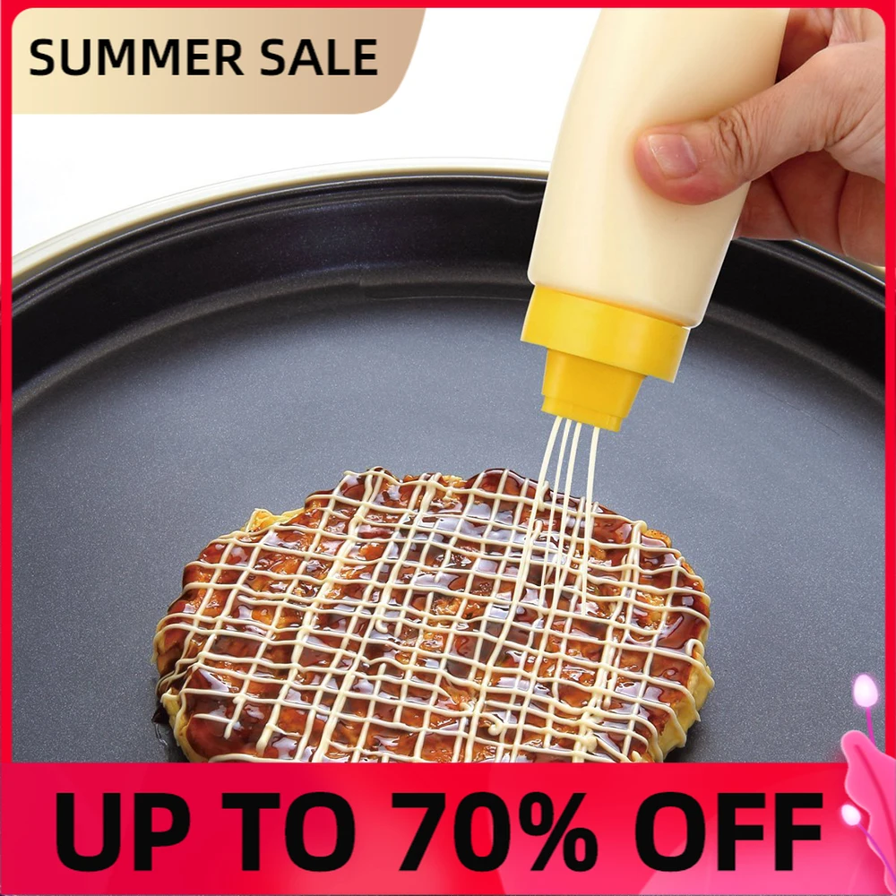 4 отверстия 300 мл бутылка для соуса безопасная смола кетчупа джема майонез