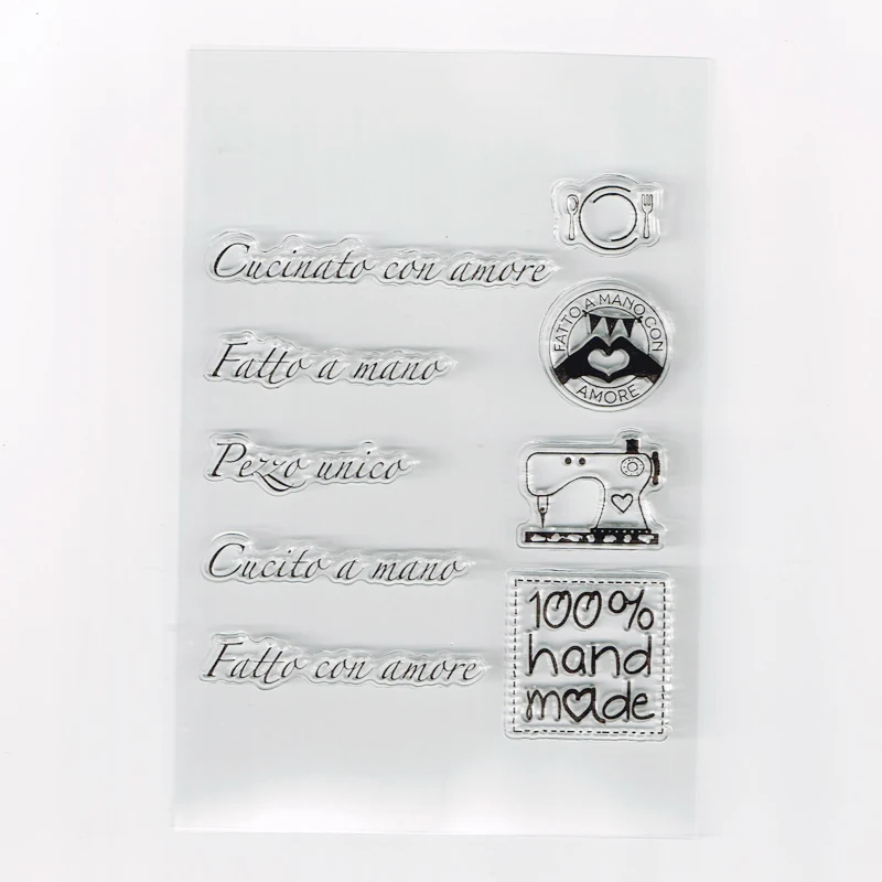 Итальянские штампы ручной работы прозрачные силиконовые резиновые | Дом и сад