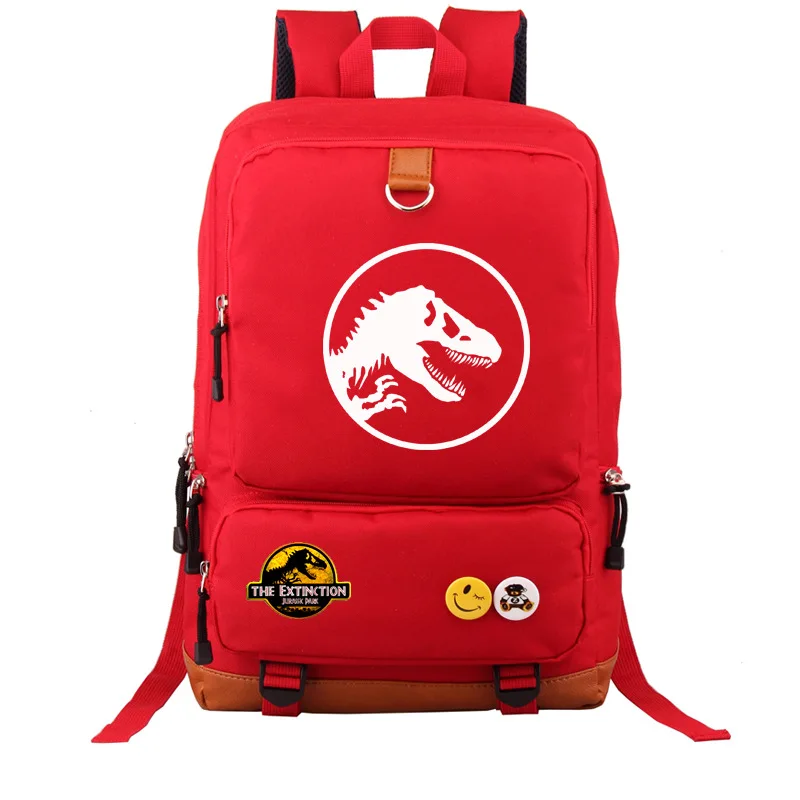 

Hot Jurassic animals dinosaur pattern Knapsack Cartoon Travelling canvas bag schoolbag gift For student
