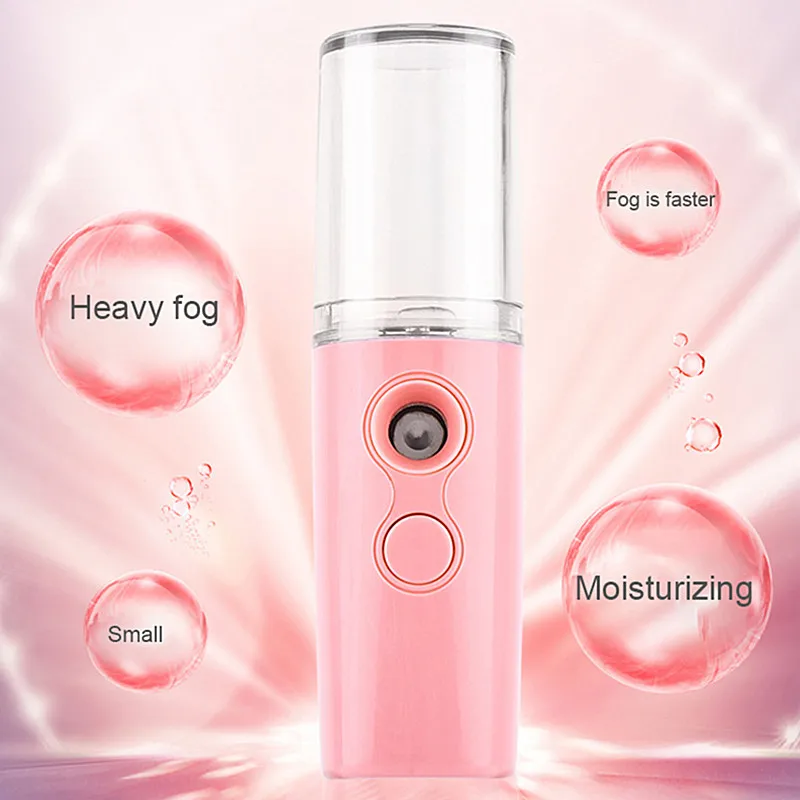 

1PC New Nano Spray Facial Steamer Portable Steam Face Humidifier USB Rechargable Humidifier Ultrasonic Mini Air Humidifier