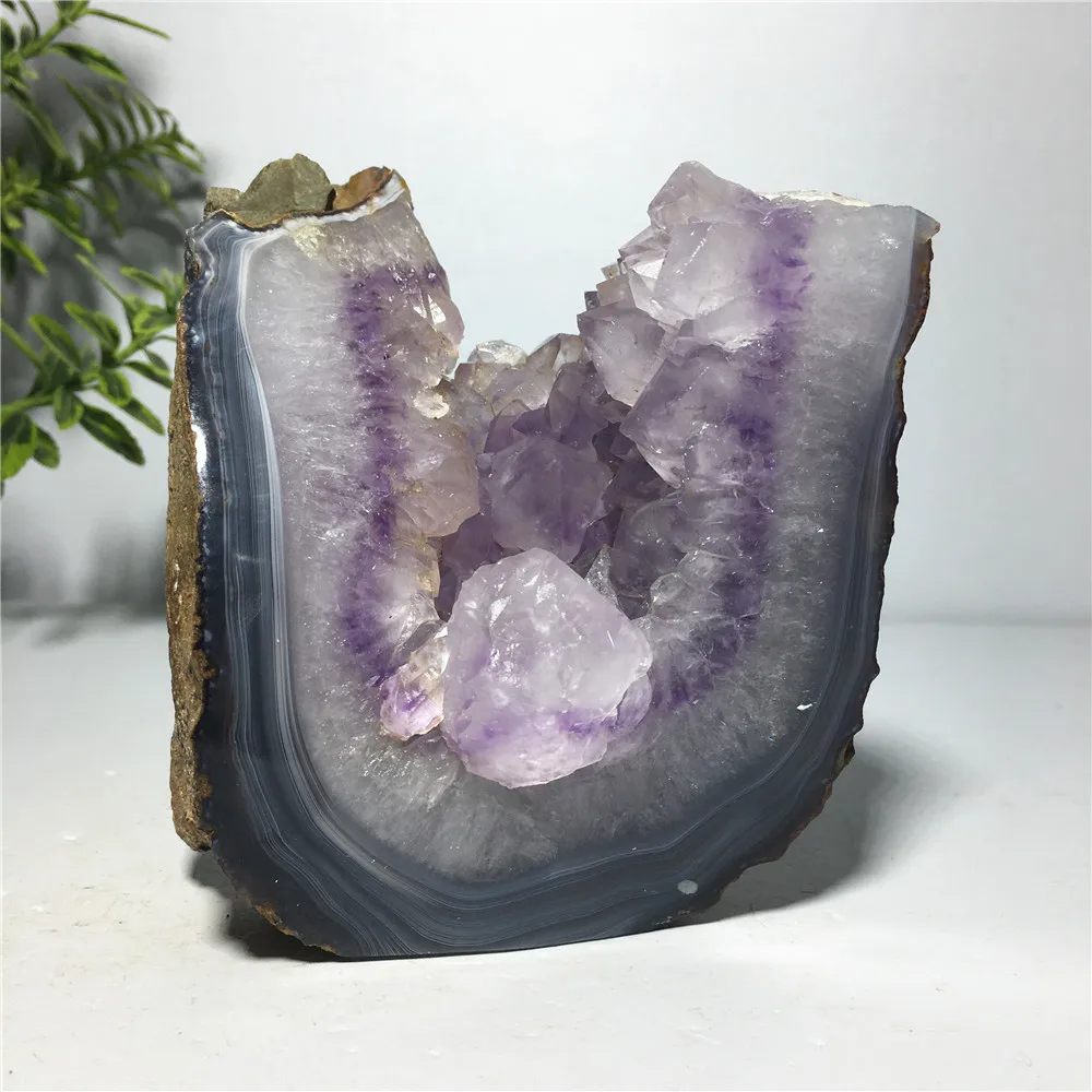 

Natural Stone Amethyst Agate Quartz Druzy Crystal Cluster Specimen Home Decoration Collection Wicca Mineral Reiki Gift Healing