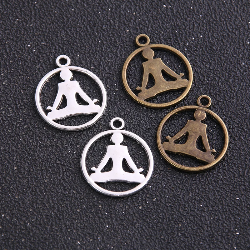 

Подвески для йоги, из цинкового сплава, 20 х23 мм, 10 шт.