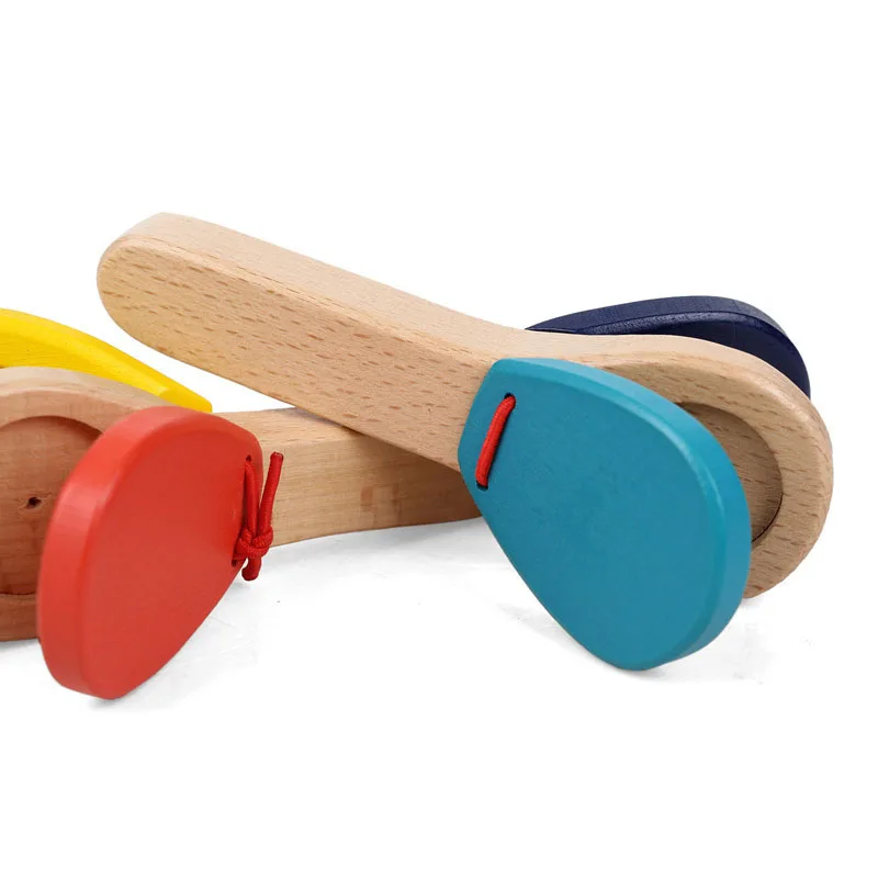 Детская ручная Хлопушка деревянная перкуссия игрушка детский музыкальный