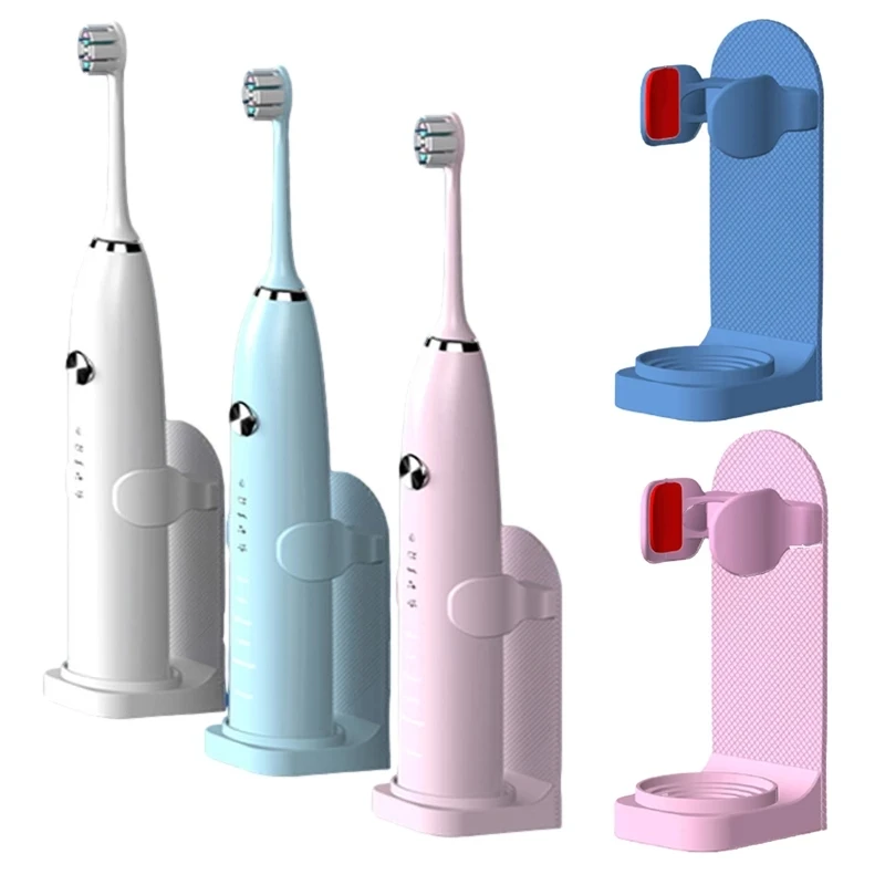 

Electric Toothbrush Holder Adapt Wall-Mount Bathroom Space Saving Traceless Toothbrush Organizer Stand Adhesive Rack Accessories