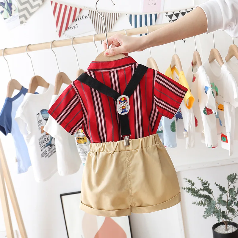 Kids Clothes Boys 2020 Summer Set Toddler Baby boy 2pieces Clothing Sets Short Sleeve Tshirt+Shorts Children Tracksuit |