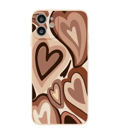 

Latte Love Coffee Heart Phone Case Transparent for iPhone 11 12 mini pro XS MAX 8 7 6 6S Plus X 5S SE 2020 XR