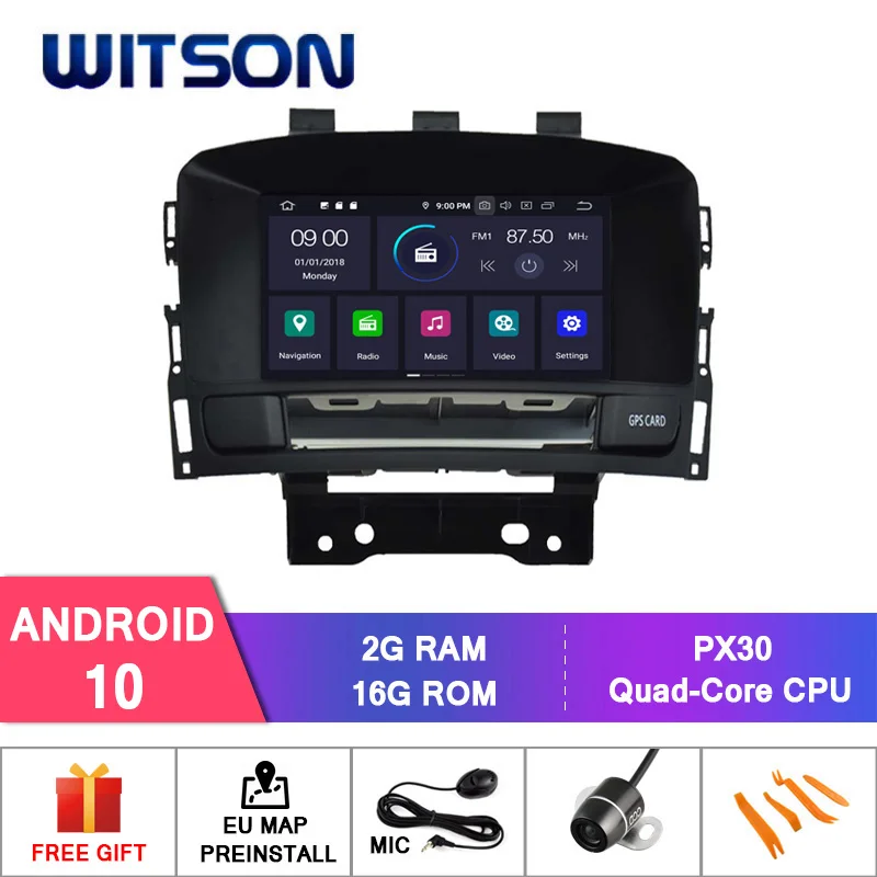 Германия запас! WITSON Android 10 автомобильный dvd плеер для OPEL ASTRA J аудио GPS DVD 4 Гб RAM + 64 FLASH