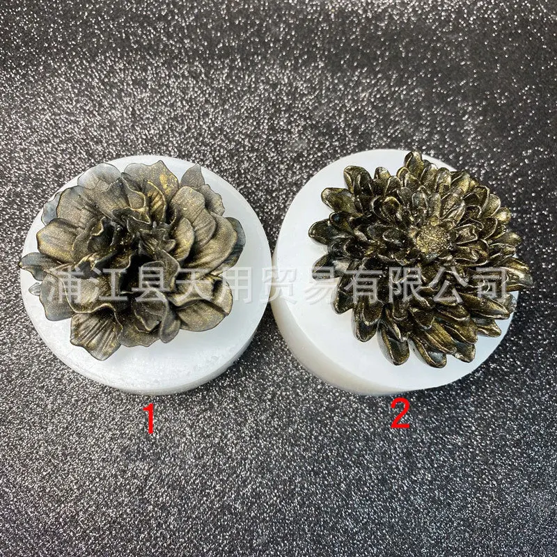 

Chrysanthemum Silicone Mold AB Epoxy Tabletop Decorative Material