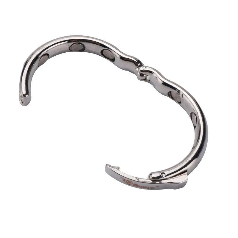 Мужское кольцо удлинитель из нержавеющей стали с магнитным замком массажные