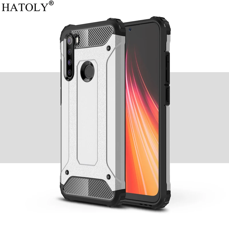 

Чехол для Xiaomi Redmi Note 8, противоударный Прочный жесткий защитный чехол для Redmi Note 8, силиконовый чехол-бампер для телефона Redmi Note 8