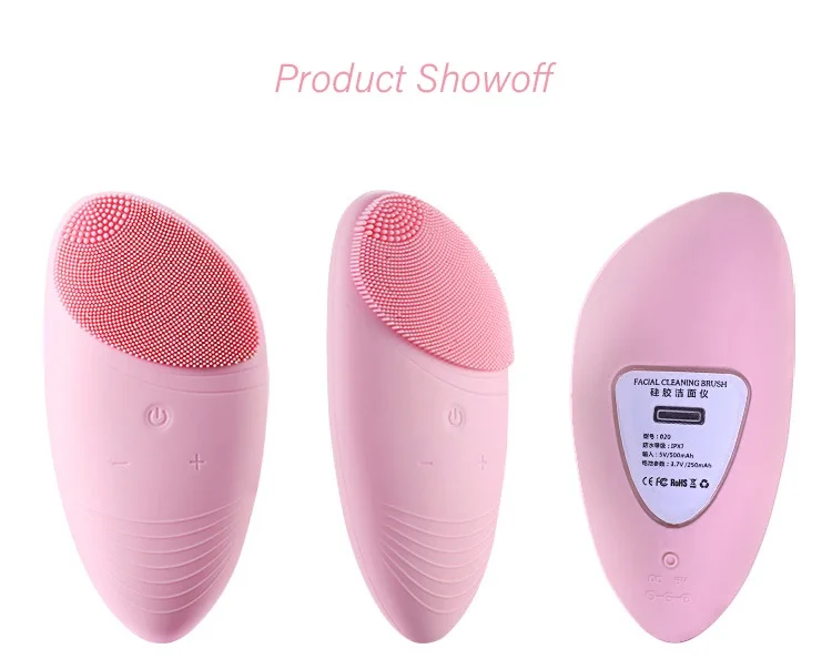 YuBeauty силиконовая щетка для очищения лица звуковая вибрация массаж пор Глубокая