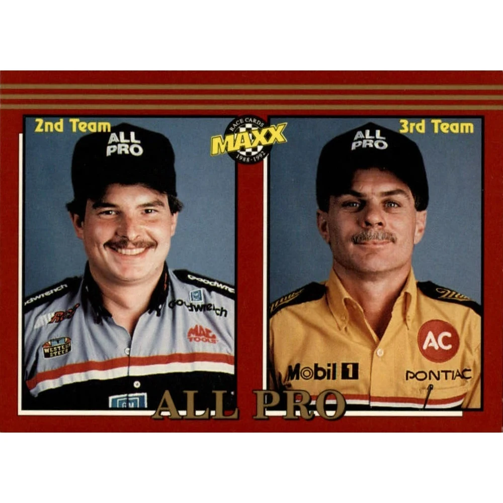 Maxx 1992 Коллекционная карточка Nascar №263 Bobby moody David munari