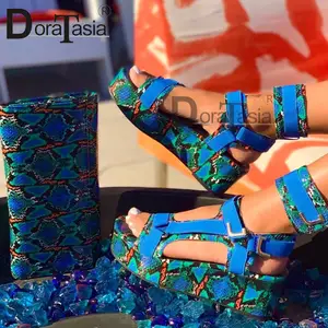 doratasia large size 34 44 ins hot brand new female wedges gladiator sandals party colorful summer sandals women shoes woman free global shipping