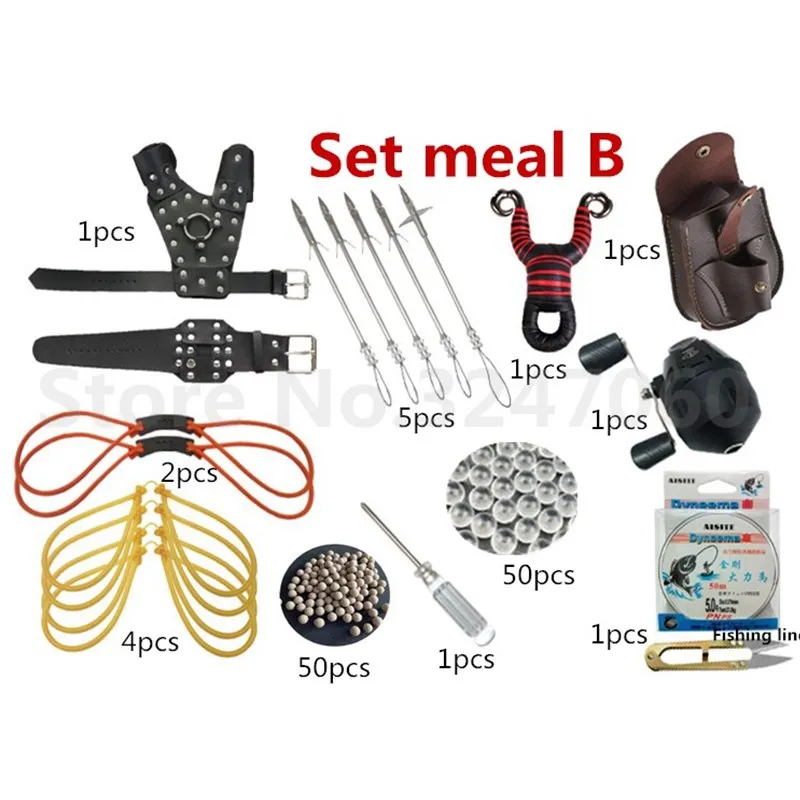 Мощный стрельба Рыбалка Рогатка охотничий костюм комбинация высокое качество