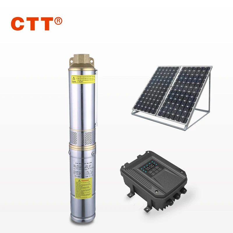

80 Meters Head Solar Powered Submersible Water Pump for Irrigation Centrifugal Pumps WELL PUMPS