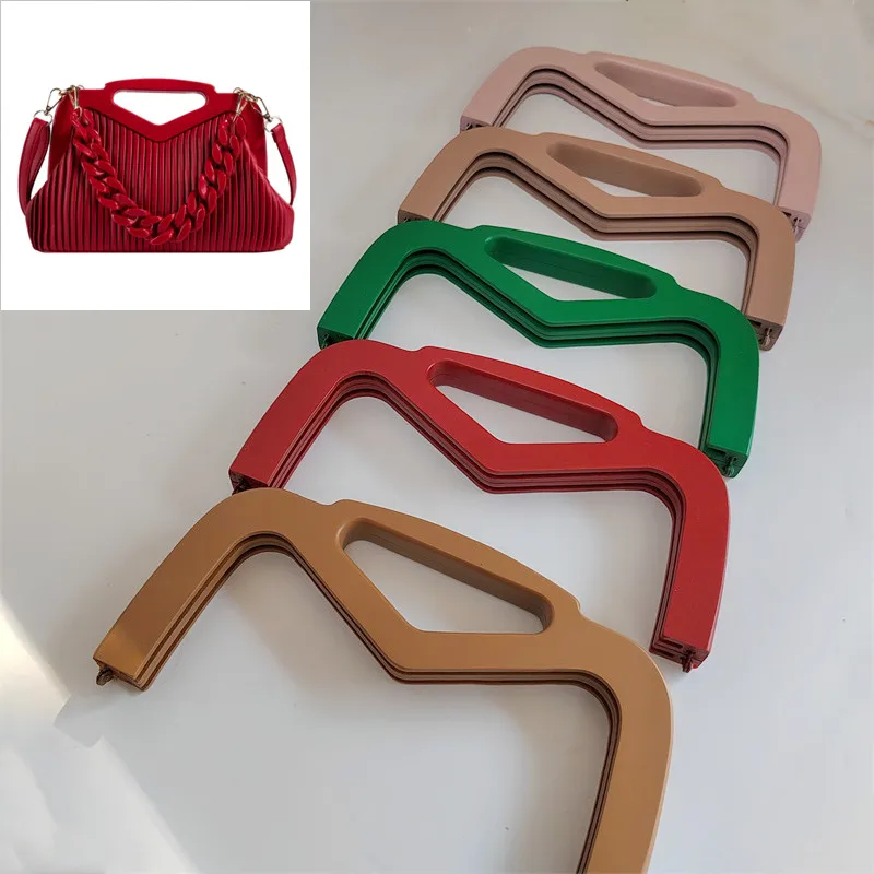 25X13 Cm V Shape Wooden Purse Bag Handles Obag Handbag Accessories Colors China Factory Seller Fashion Nice Wood Purse Frame