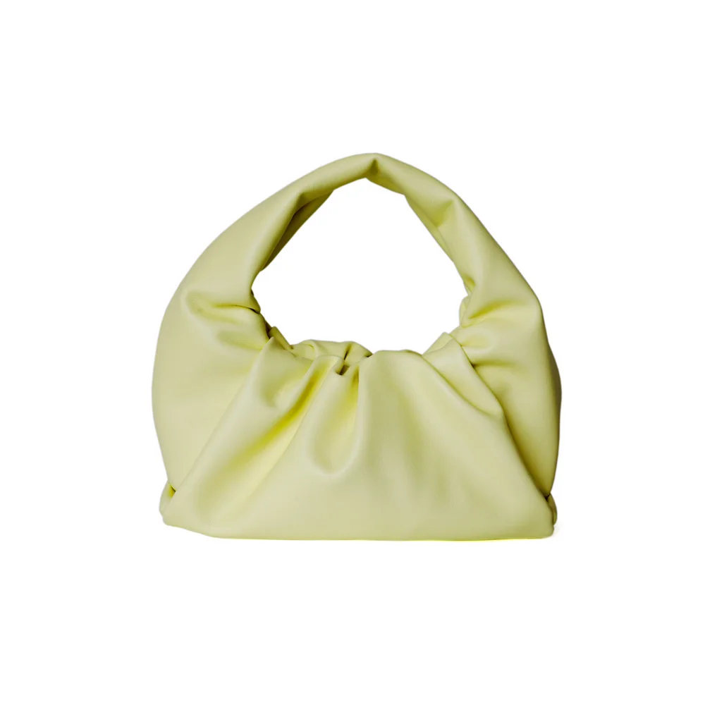 

Women Crescent Croissant Handbags Genuine Leather Luxury Handbags Women Bags Designer Folds Underarms Ladies Hand Bags 2020 New