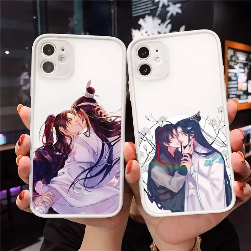

Mo Dao Zu Shi Amine Phone Case Matte Transparent for iPhone 7 8 11 12 s mini pro X XS XR MAX Plus cover funda
