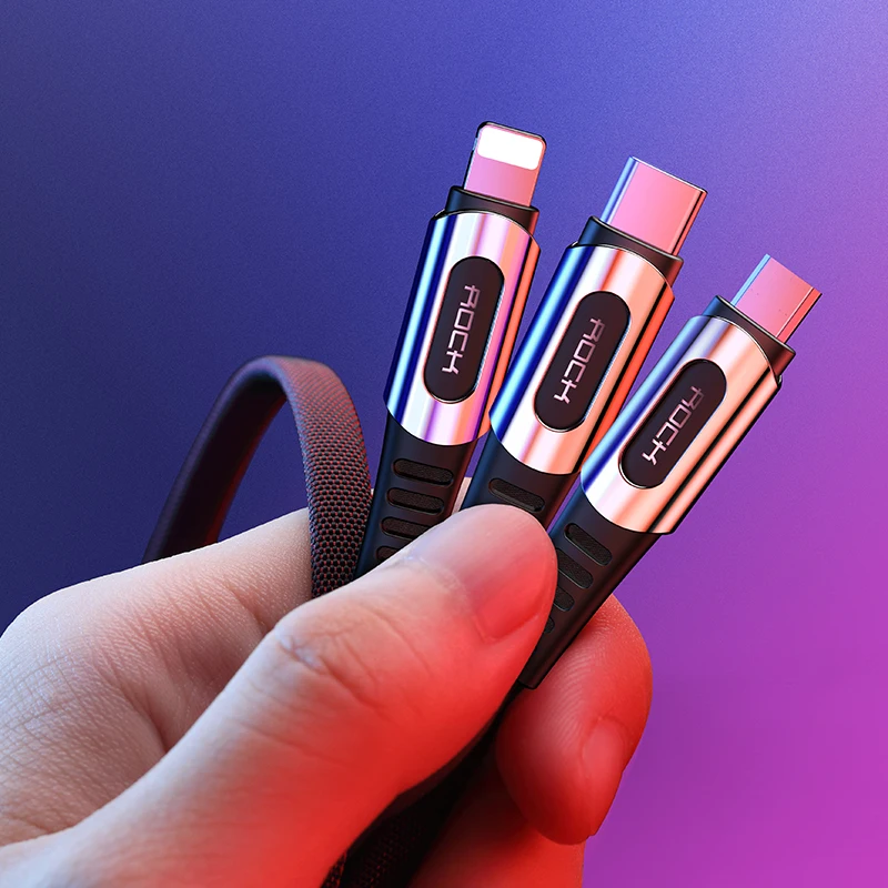 ROCK QC4.0 автомобильное зарядное устройство 30 Вт USB-C PD QC3.0 30 Вт 5A быстрое зарядное устройство с ремнем два порта usb мини автомобильный телефон зарядное устройство FCP AFC