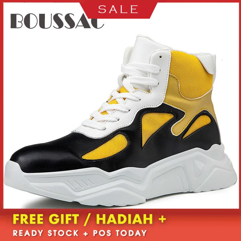 BOUSSAC мужские баскетбольные кроссовки с высоким берцем спортивные ботинки для