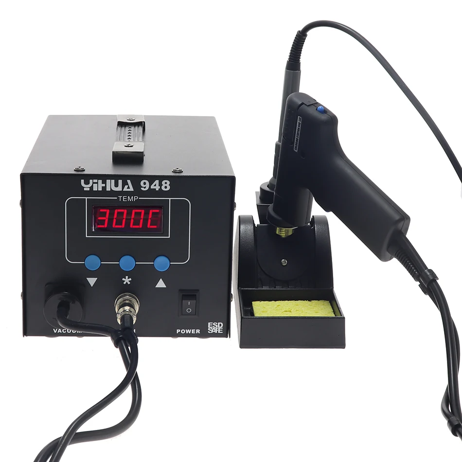 Цифровая паяльная станция YIHUA 948 SMD Высококачественная всасывающая ручка 2 в 1