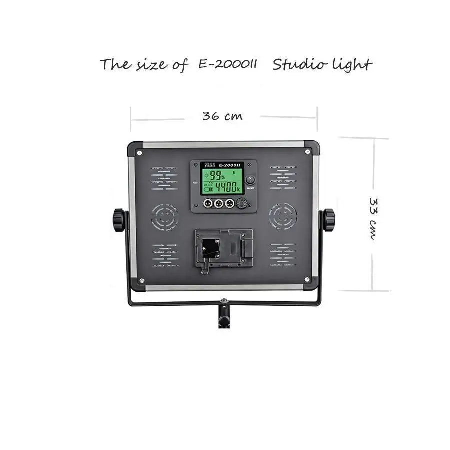 

140W panel LED Lamp Wireless RC LCD display E-2000II Studio bio-color Photography continue lighting + handbag + tripod set