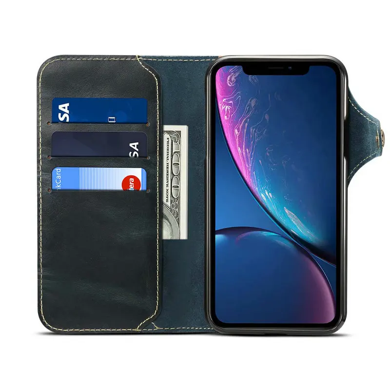 Blue Чехол из натуральной коровьей кожи для samsung Note 10 Plus SM-N975, чехол-бумажник с откидной подставкой для Galaxy Note 10, SM-N970, чехлы - Цвет: Blue