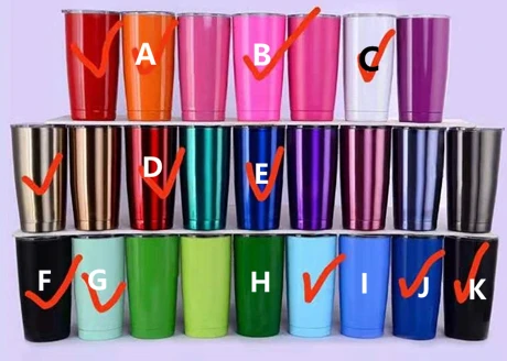 Paint sprayed 10 шт./лот, 20 унций, термосы, кружки для кофе, стакан для воды, чашки для путешествий, 18/8, нержавеющая сталь, с двойными стенками, изолированная Вакуумная бутылка - Цвет: Paint sprayed