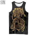 Жилетмайка унисекс PLstar Cosmos для мужчин и женщин, модный топ с рисунком викингов и воинов, с рисунком из фильма Викинги, с тату-символом, лето