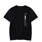 Новинка 2021, популярная стильная футболка с коротким рукавом, летняя повседневная модная дышащая футболка из полиэстера с принтом лестницы в стиле Харадзюку