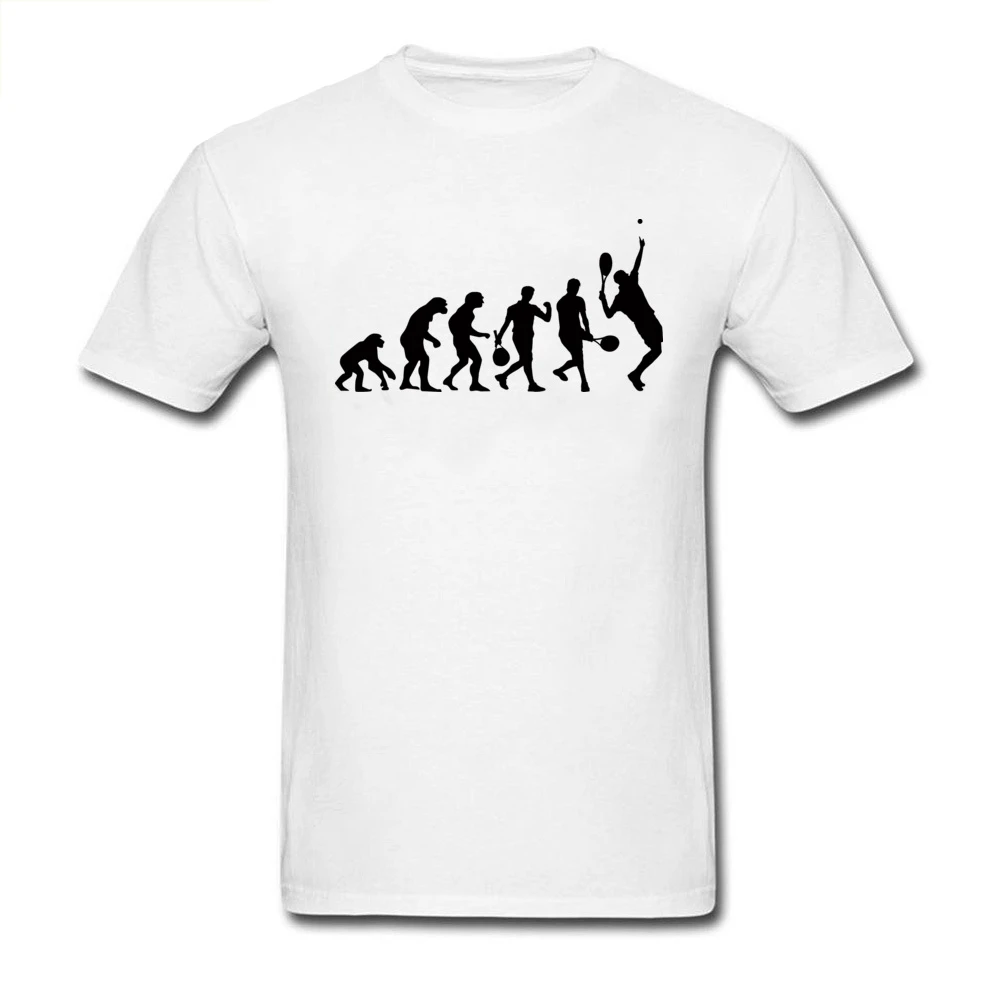 

Funny Ball Evolution T-shirt Men Black White T Shirt 100% Cotton Tshirt Short Sleeve Tops Cartoon Human Workout Clothes
