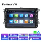 2 Din Android 10 DSP Carplay RDS для VWGolfTiguanSkodaFabiaRapidSeatLeon Автомобильный мультимедийный GPS-радиоприемник, видеоплеер