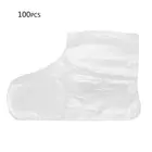 100 шт. одноразовые пластиковые крышки для ног, прозрачные парафиновые вкладыши для ванной, мешки для пинетки, 34x24 см