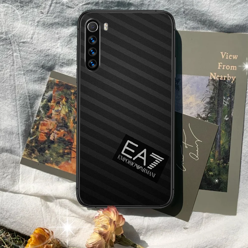 

fashion Luxury brand Phone Case For XIAOMI Redmi Note 5 7 8 T 9 6A 7A 8A 9S K 20 30 Pro black Funda Tpu Cell Trend Back 3D Coque