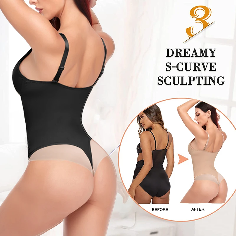 Women's Binders Shapers Body Shapewear Thong Sexy Bodysuit Slimming Underwear Waist Trainer Body Shaper Modeling Strap Corset