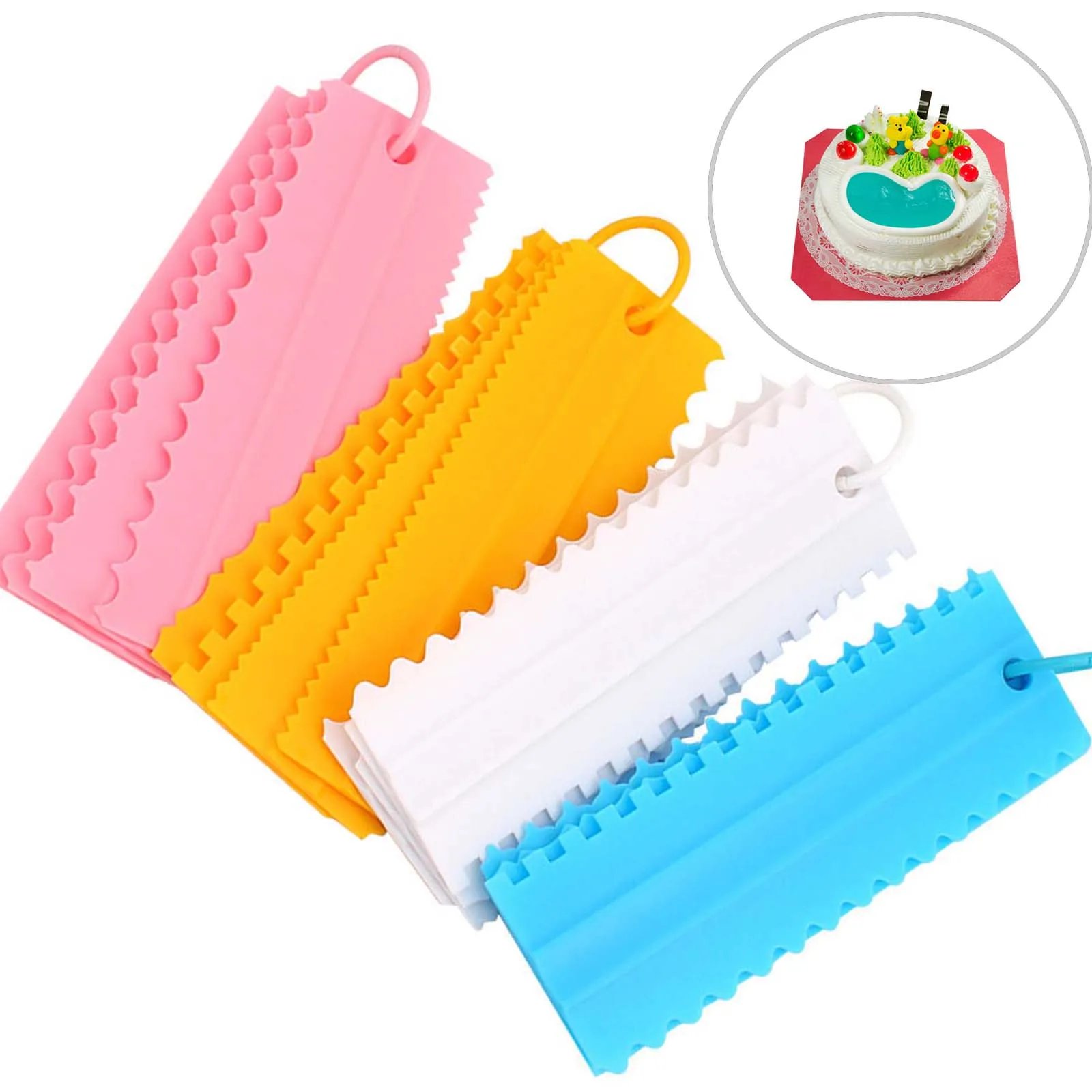 

Comb Cake Diy Cake Cream Scraper Pattern Scraper Plastic Scraper Fondant Cake Mould Cake Decorating Tools Baking Accessories