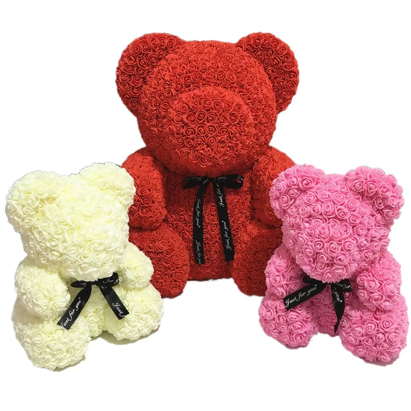 Розовой мишкой подруги юбилей подарок декор на день рождения Свадебная