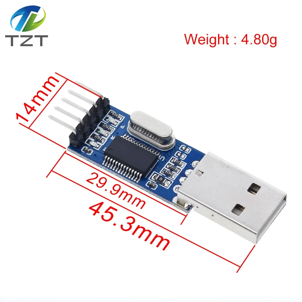 Модуль адаптера преобразователя PL2303 PL2303HX/PL2303TA USB в RS232 TTL с пыленепроницаемой