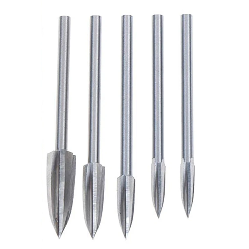 

5PCS Wood Carving and Engraving Drill Accessories Bit Universal Fitment for Rotary Tools(5PCS)