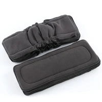 10pc reusable bamboo charcoal insert baby cloth diaper mat nappy inserts changing liners 4layer each insert wholesale