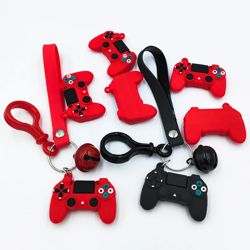 

New creative personality simulation game keychain ring pendant men and women couple key chain bag pendant wholesale